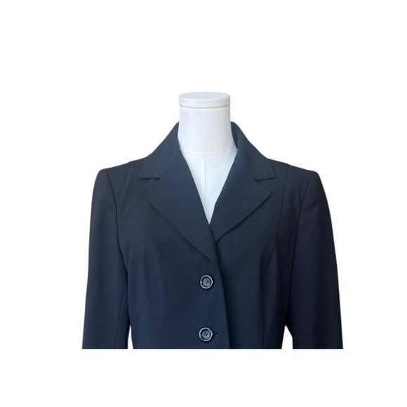 Lafayette 148 Womens Blazer 8 Knit Virgin Wool Fitted Office Minimalist Preppy - Picture 2 of 9